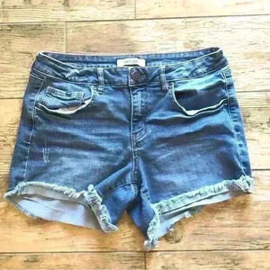 REFUGE BLUE DENIM SHORT SHORTS WOMEN SIZE 6